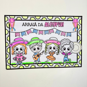 Cartaz para colorir