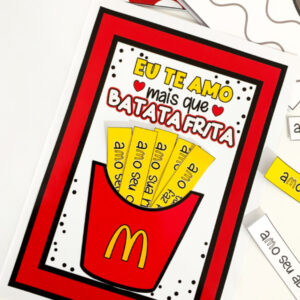 Cartão Dia dos Pais – Tema Batata Frita