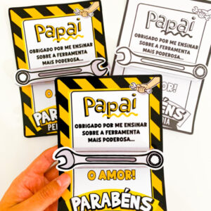 Cartão Dia dos Pais – Tema Ferramentas